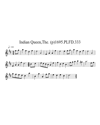 Indian Queen,The. (p)1695.PLFD.333 preview