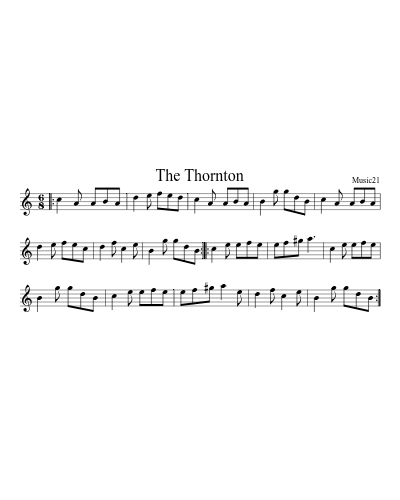 The Thornton sheet music preview