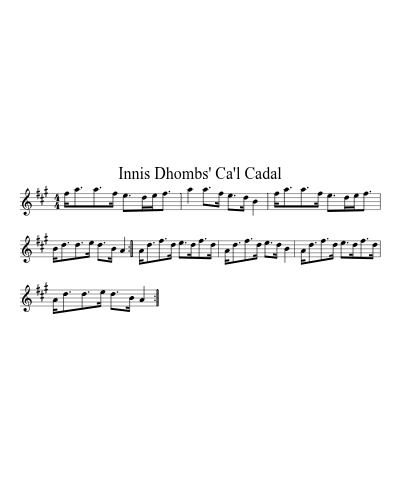 Innis Dhombs' Ca'l Cadal