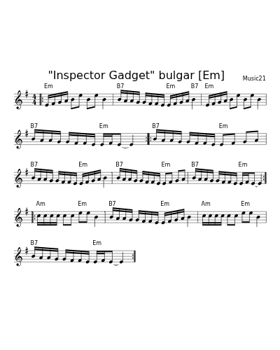 "Inspector Gadget" bulgar   [Em]