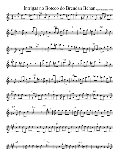 Intrigas no Boteco do Brendan Behan