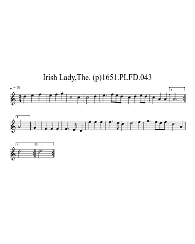 Irish Lady,The. (p)1651.PLFD.043