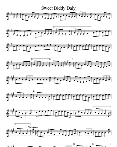 Sweet Biddy Daly (Version 6)