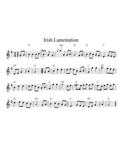 Irish Lamentation (Version 10)