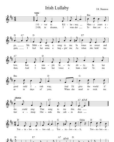 Irish Lullaby