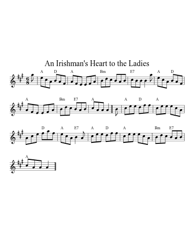 An Irishman's Heart to the Ladies (Version 3)