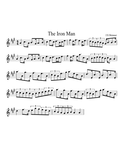 the Iron Man (Version 8) sheet music preview