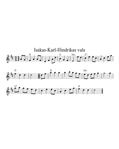 Isakas-Karl-Hindrikas vals