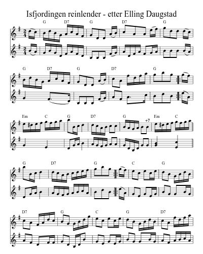 Isfjordingen reinlender - etter Elling Daugstad