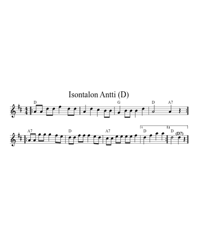 Isontalon Antti (D) (Version 3)