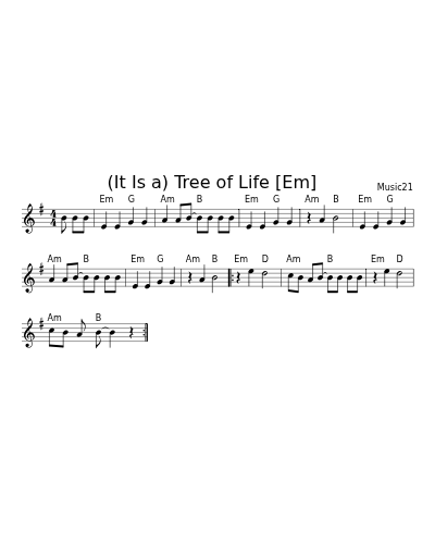 (It Is a) Tree of Life   [Em] (Version 2)