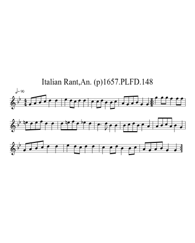 Italian Rant,An. (p)1657.PLFD.148