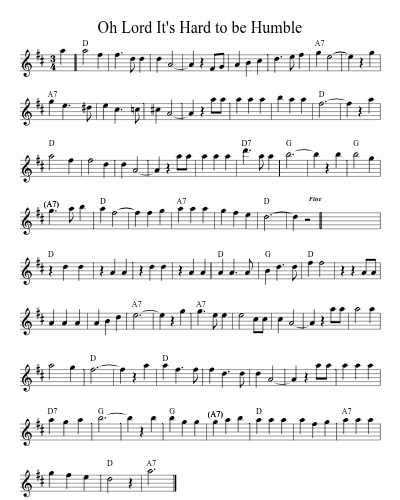 Oh Lord It's Hard to be Humble preview