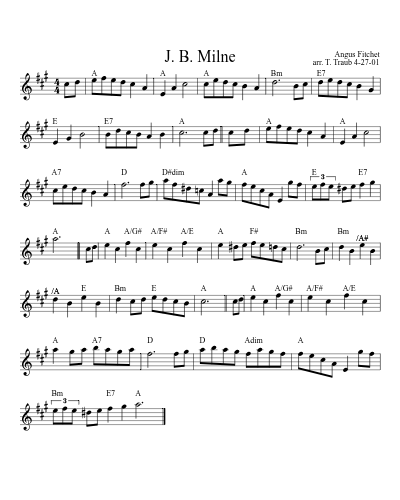 J. B. Milne (Version 4)