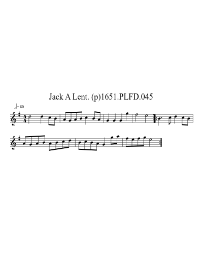 Jack A Lent. (p)1651.PLFD.045