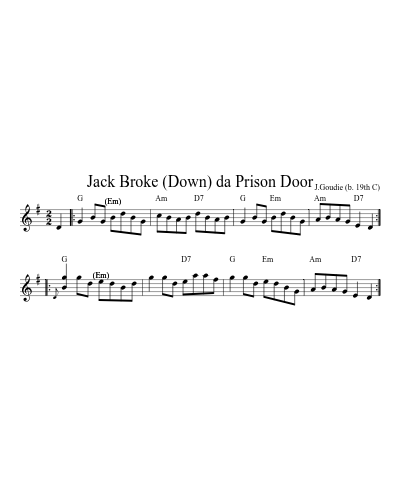Jack Broke (Down) da Prison Door (Version 3)