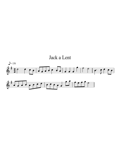 Jack a Lent (Version 3)