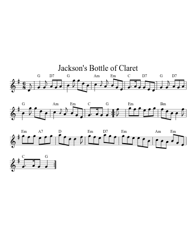 Jackson's Bottle of Claret (Version 3)