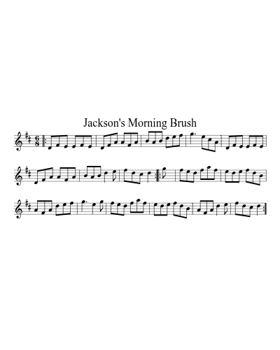 Jackson's morning brush (Version 5) sheet music preview