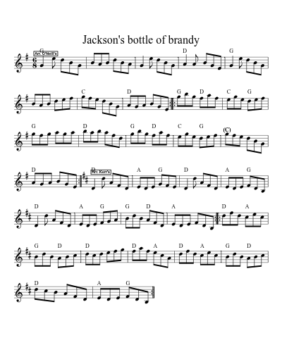 Jackson's bottle of brandy (Version 4)