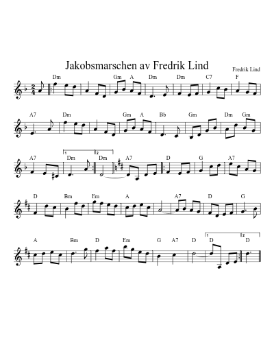 Jakobsmarschen av Fredrik Lind
