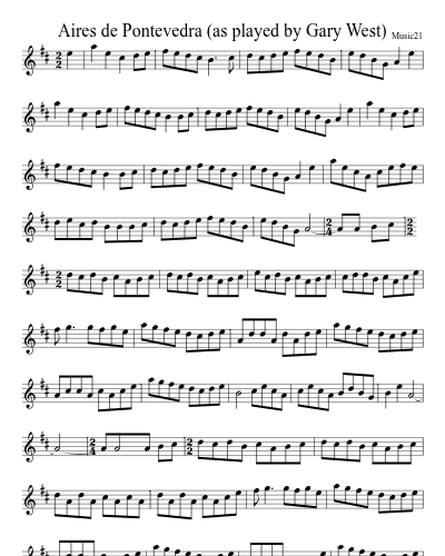 Aires de Pontevedra (as played by Gary West)