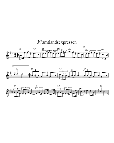 J\"amtlandsexpressen