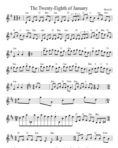 The Twenty-Eighth of January