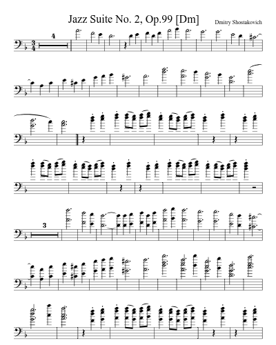 Jazz Suite No. 2, Op.99    [Dm] (Version 2) preview