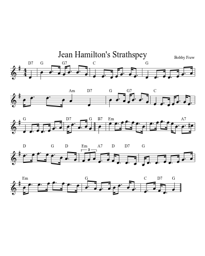 Jean Hamilton's Strathspey