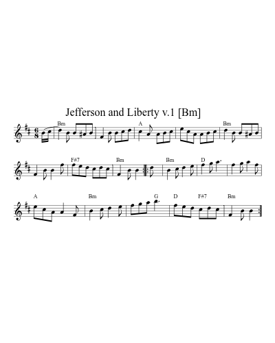 Jefferson and Liberty  v.1   [Bm]
