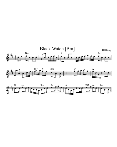Black Watch   [Bm]