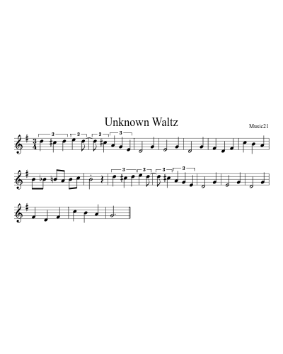 Unknown Waltz