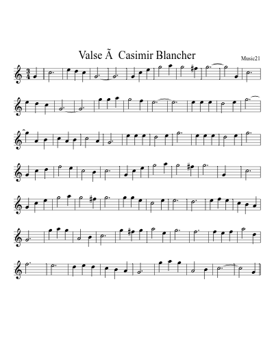 Valse Ã  Casimir Blancher