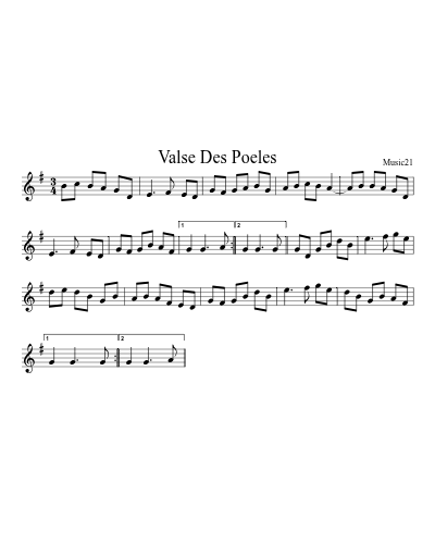 Valse Des Poeles