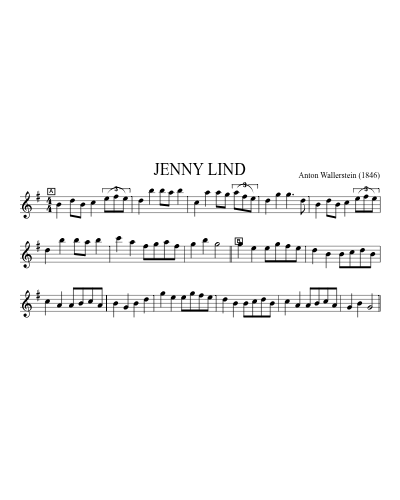 Jenny Lind (Version 8) sheet music preview