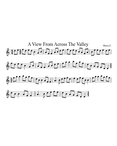 A View From Across The Valley