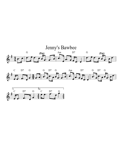 Jenny's Bawbee (Version 6)