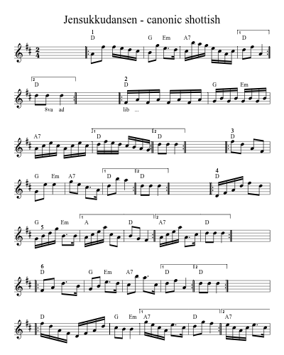 Jensukkudansen - canonic shottish