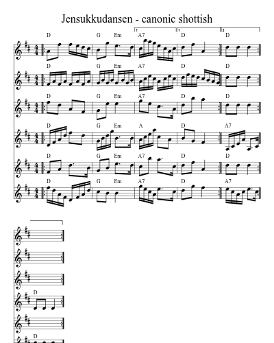 Jensukkudansen - canonic shottish (Version 2) preview