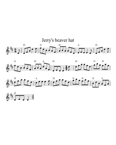 Jerry's beaver hat (Version 5)