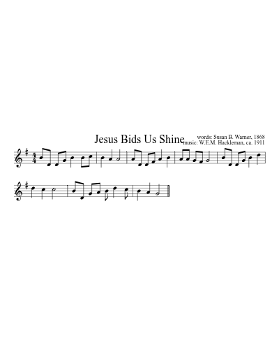 Jesus Bids Us Shine (Version 3)
