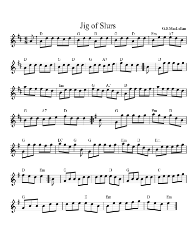 Jig of Slurs (Version 6)