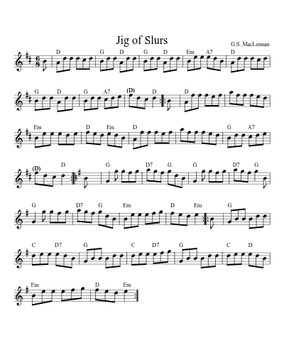 Jig of Slurs (Version 7)