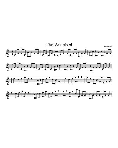 The Waterbed sheet music preview