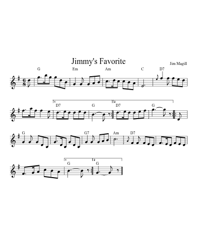 Jimmy's Favorite (Version 5)