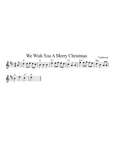 We Wish You A Merry Christmas preview