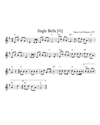 Jingle Bells [G] (Jingle Bells)