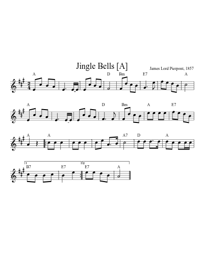 Jingle Bells [A] (Jingle Bells)