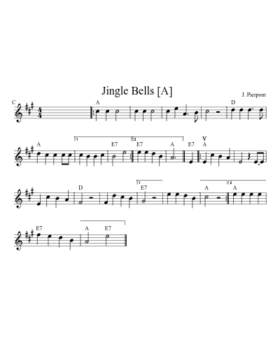 Jingle Bells   [A]